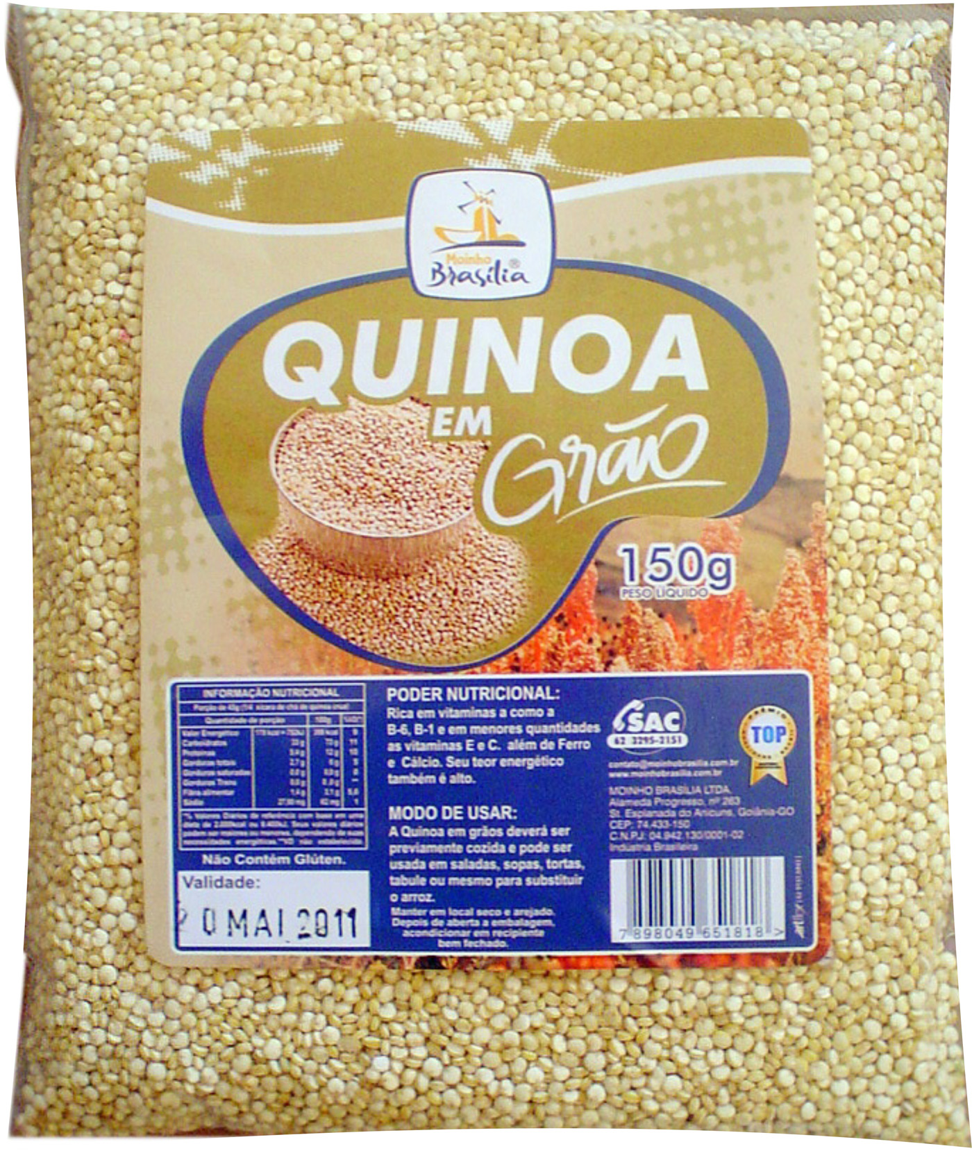 Cod.343-Quinoa em grãos 150g